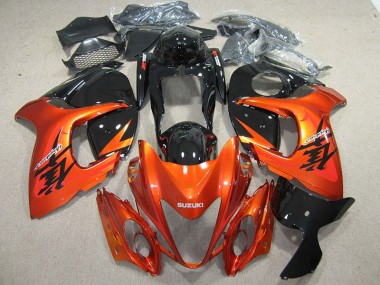 ABS Carenado Motocicleta GSXR 1300 Hayabusa 08-19 - Naranja Negro
