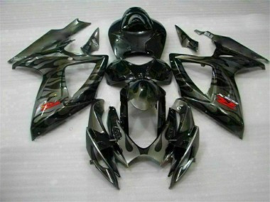 ABS Carenado Motocicleta GSXR 600 / 750 K6 06-07 - Negro