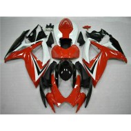ABS Carenado Motocicleta GSXR 600 / 750 K6 06-07 - Rojo Blanco