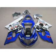 ABS Carenado Motocicleta GSXR 600 K1 K2 K3 01-03 - Azul Blanco Motul