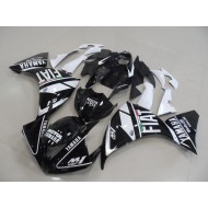 ABS Carenado Motocicleta R1 12-14 - Negro Blanco Fiat