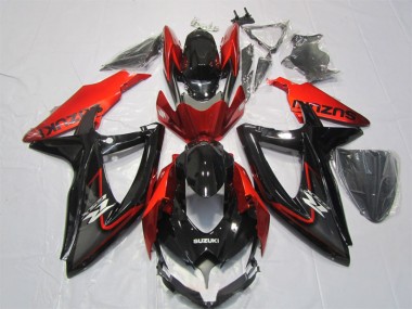 ABS Kits Carenado Moto GSXR 1000 K7 07-08 - Negro Rojo
