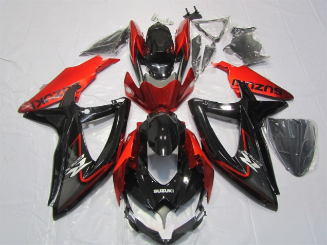 ABS Kits Carenado Moto GSXR 1000 K7 07-08 - Negro Rojo
