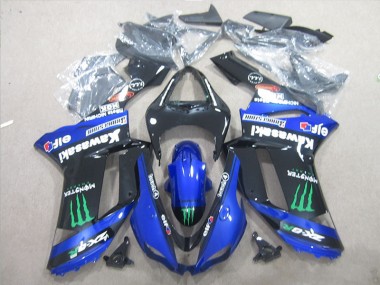 ABS Kits Carenado Moto ZX6R 07-08 - Negro Azul Verde Monster