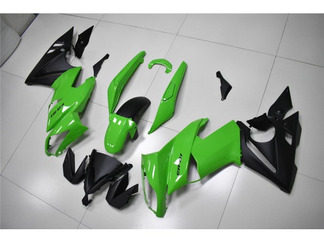 ABS Moto Plástica EX650 09-11 - Verde Negro