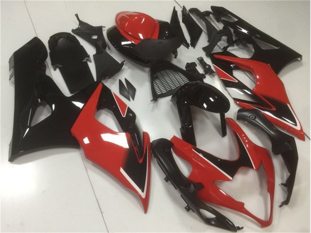ABS Moto Plástica GSXR 1000 K5 05-06 - Rojo Negro ABS Moto Plástica GSXR 1000 K5 05-06 - Rojo Negro