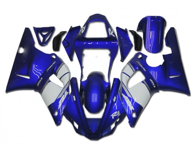 ABS Moto Plástica R1 00-01 - Azul Blanco