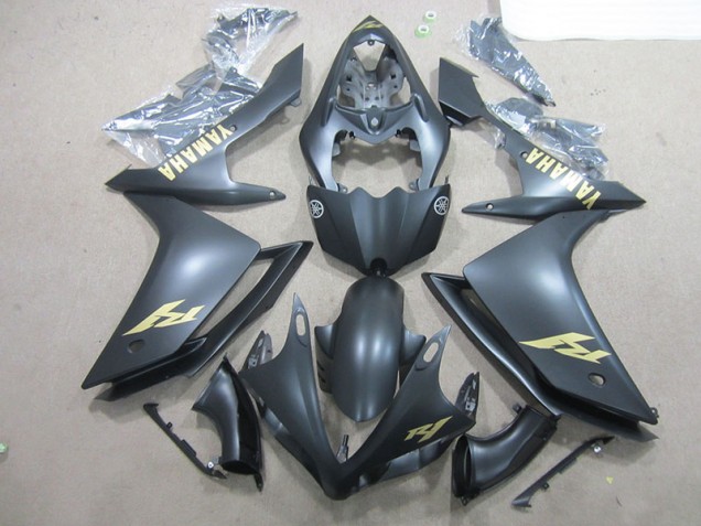ABS Moto Plástica R1 07-08 - Negro Oro Calcomanías ABS Moto Plástica R1 07-08 - Negro Oro Calcomanías