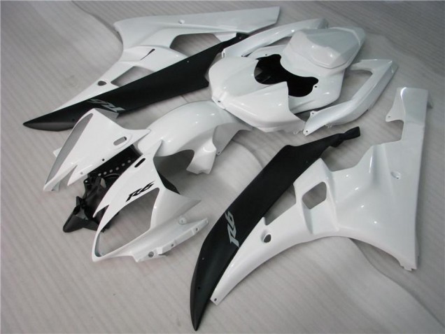 ABS Moto Plástica R6 06-07 - Blanco Negro
