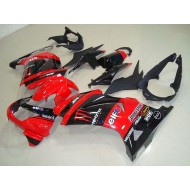 ABS Moto Plástica ZX 250R 08-12 - Negro Rojo Monster