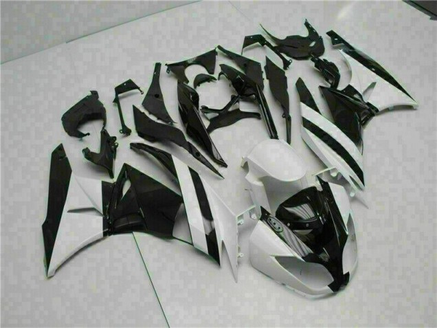 ABS Moto Plástica ZX6R 09-12 - Blanco Negro