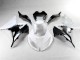 ABS Moto Plástica ZX6R 13-18 - Blanco Negro