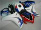 ABS Moto Plástico CBR 1000 RR 08-11 - Blanco Azul ABS Moto Plástico CBR 1000 RR 08-11 - Blanco Azul