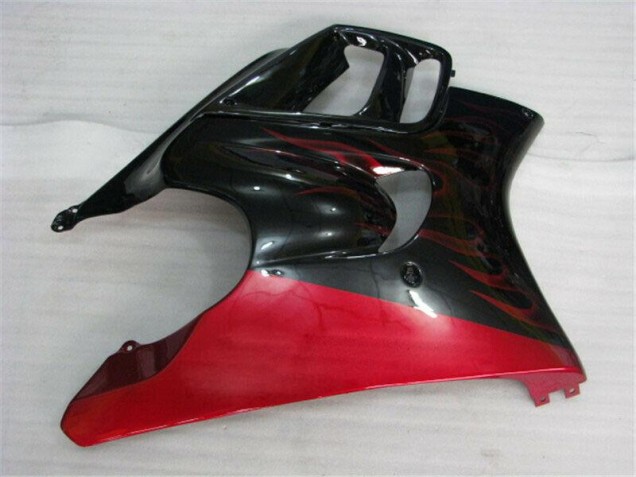ABS Moto Plástico CBR 600 F3 95-98 - Negro Rojo Llama