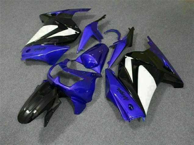 ABS Moto Plástico EX250 08-12 - Azul Blanco Negro Ninja