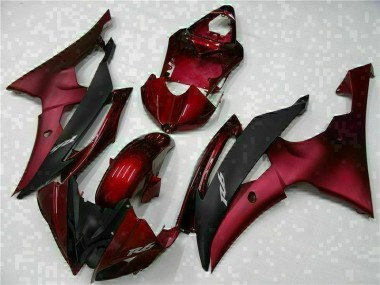 ABS Moto Plástico R6 08-16 - Rojo Negro