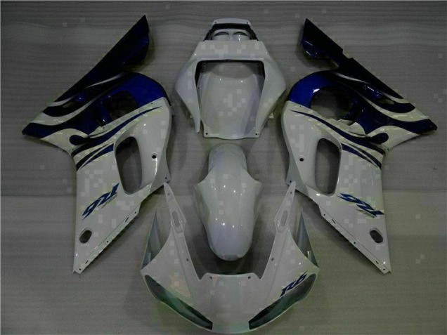 ABS Moto Plástico R6 98-02 - Blanco Azul ABS Moto Plástico R6 98-02 - Blanco Azul