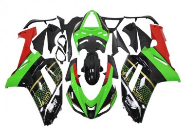 ABS Moto Plástico ZX6R 07-08 - Verde Negro