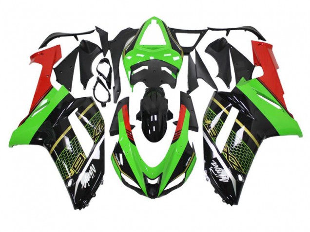 ABS Moto Plástico ZX6R 07-08 - Verde Negro