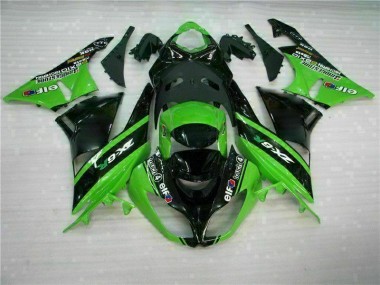 ABS Moto Plástico ZX6R 09-12 - Verde Negro