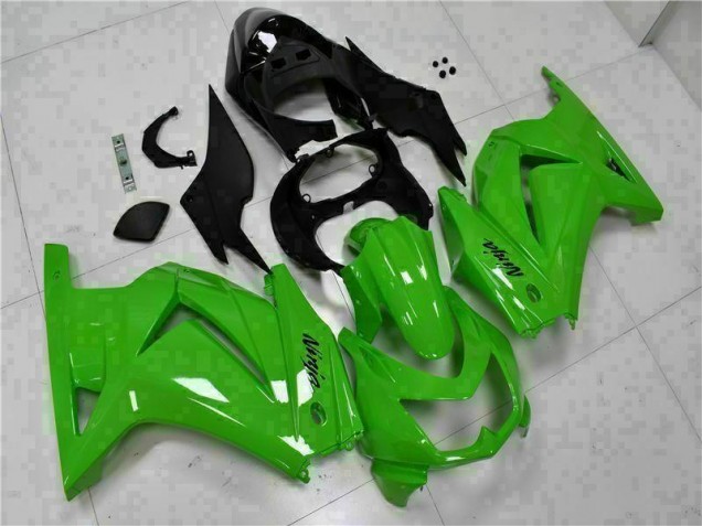 ABS Moto Plásticos EX250 08-12 - Verde Negro Ninja