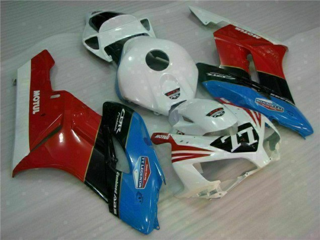 Carenado Moto CBR 1000 RR 04-05 - Blanco Rojo 77 Carenado Moto CBR 1000 RR 04-05 - Blanco Rojo 77