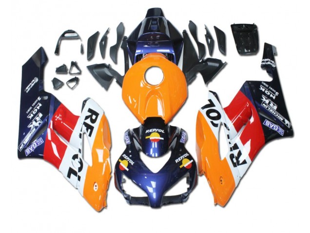 Carenado Moto CBR 1000 RR 04-05 - Naranja Rojo Azul Repsol Carenado Moto CBR 1000 RR 04-05 - Naranja Rojo Azul Repsol