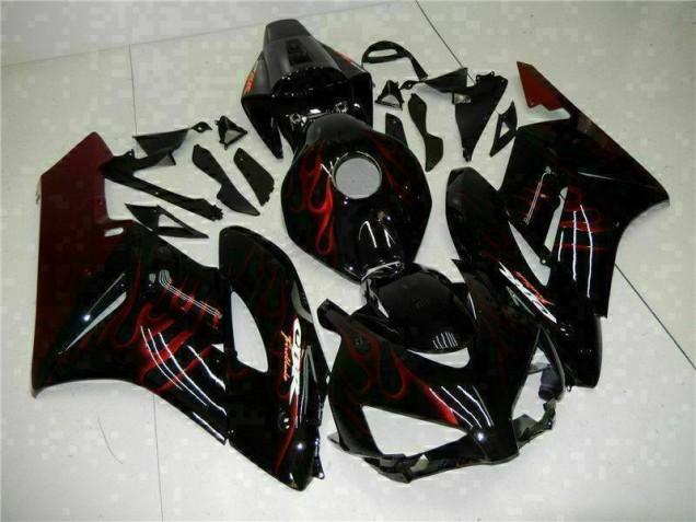 Carenado Moto CBR 1000 RR 04-05 - Rojo Llama Negro Carenado Moto CBR 1000 RR 04-05 - Rojo Llama Negro
