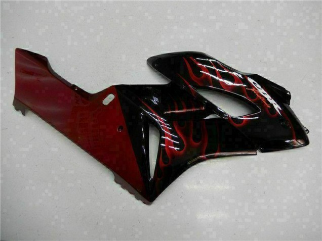 Carenado Moto CBR 1000 RR 04-05 - Rojo Llama Negro Carenado Moto CBR 1000 RR 04-05 - Rojo Llama Negro