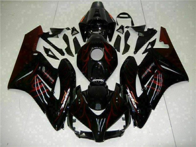 Carenado Moto CBR 1000 RR 04-05 - Rojo Llama Negro Carenado Moto CBR 1000 RR 04-05 - Rojo Llama Negro