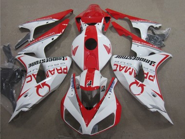 Carenado Moto CBR 1000 RR 06-07 - Blanco Rojo PRAMAC
