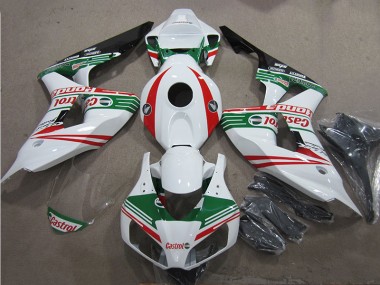 Carenado Moto CBR 1000 RR 06-07 - Blanco Verde Rojo Castrol