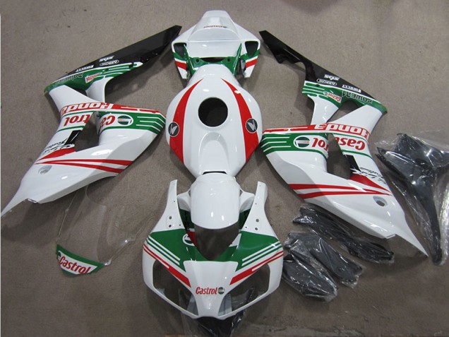 Carenado Moto CBR 1000 RR 06-07 - Blanco Verde Rojo Castrol Carenado Moto CBR 1000 RR 06-07 - Blanco Verde Rojo Castrol