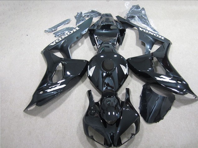 Carenado Moto CBR 1000 RR 06-07 - Negro Blanco Calcomanía Carenado Moto CBR 1000 RR 06-07 - Negro Blanco Calcomanía