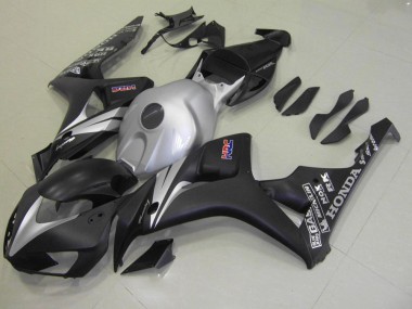 Carenado Moto CBR 1000 RR 06-07 - Negro Mate Plata