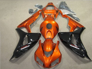 Carenado Moto CBR 1000 RR 06-07 - Negro Naranja Fireblade