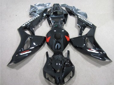 Carenado Moto CBR 1000 RR 06-07 - Negro Rojo Fireblade Calcomanía