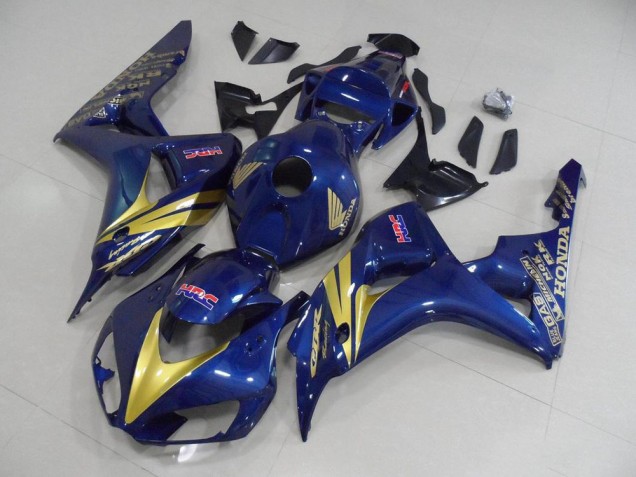 Carenado Moto CBR 1000 RR 06-07 - Oscuro Azul con Oro Raya Carenado Moto CBR 1000 RR 06-07 - Oscuro Azul con Oro Raya