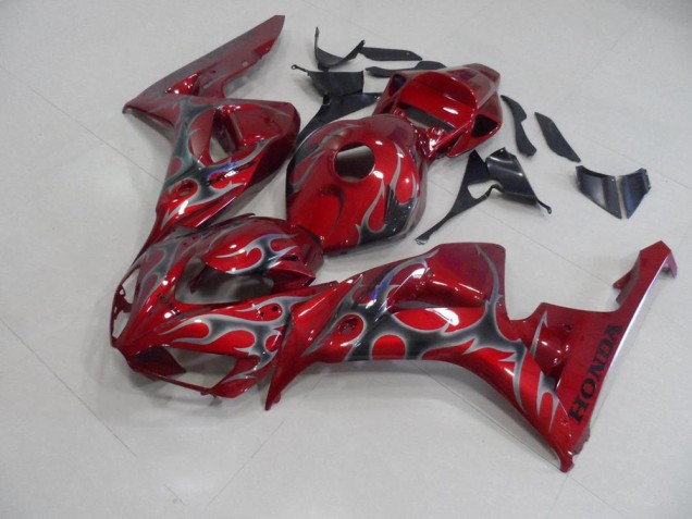 Carenado Moto CBR 1000 RR 06-07 - Rojo Plata Llama Carenado Moto CBR 1000 RR 06-07 - Rojo Plata Llama