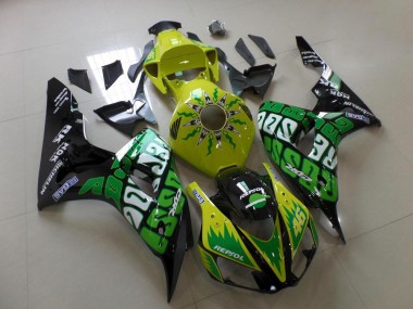 Carenado Moto CBR 1000 RR 06-07 - Verde Amarillo Rossi