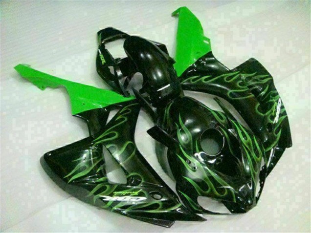 Carenado Moto CBR 1000 RR 06-07 - Verde Llama Negro Carenado Moto CBR 1000 RR 06-07 - Verde Llama Negro