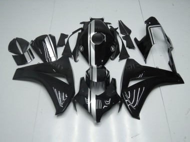 Carenado Moto CBR 1000 RR 08-11 - Brillante Negro con Plata Raya