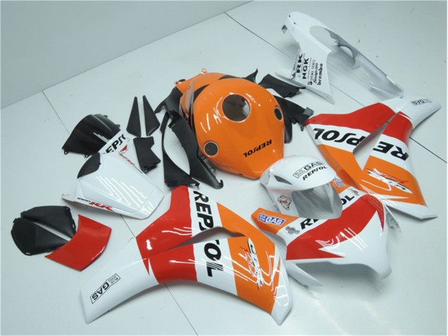 Carenado Moto CBR 1000 RR 08-11 - Naranja Blanco Rojo Repsol