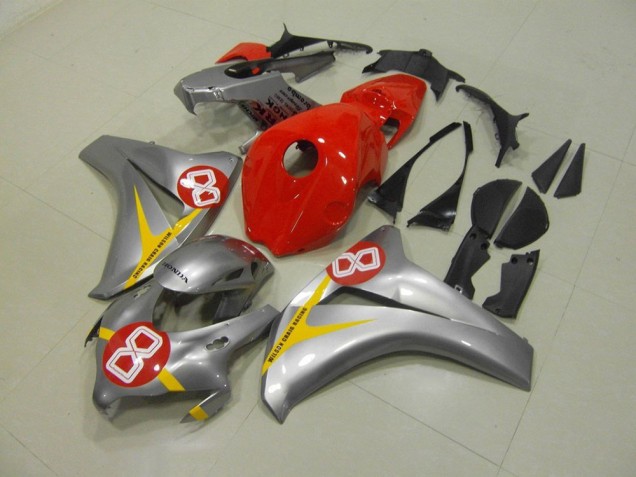 Carenado Moto CBR 1000 RR 08-11 - Plata Rojo 8