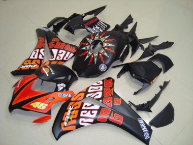 Carenado Moto CBR 1000 RR 08-11 - Rossi Negro Mate