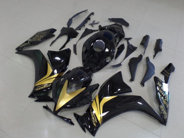 Carenado Moto CBR 1000 RR 12-16 - Brillante Negro Oro Pegatinas