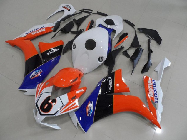 Carenado Moto CBR 1000 RR 12-16 - Naranja Blanco TT Legend
