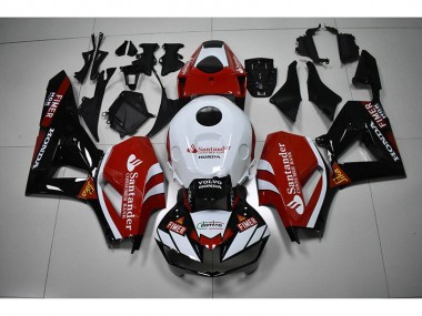 Carenado Moto CBR 1000 RR 12-16 - Negro Blanco Rojo Santander