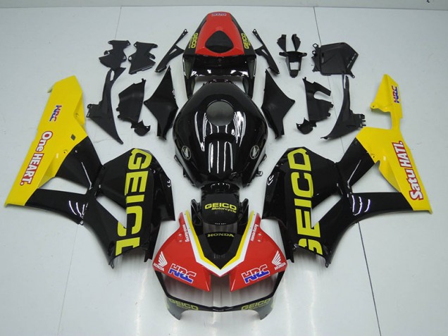 Carenado Moto CBR 1000 RR 12-16 - Negro Rojo HRC