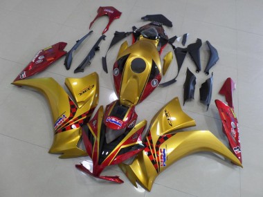 Carenado Moto CBR 1000 RR 12-16 - Oro & Oscuro Rojo